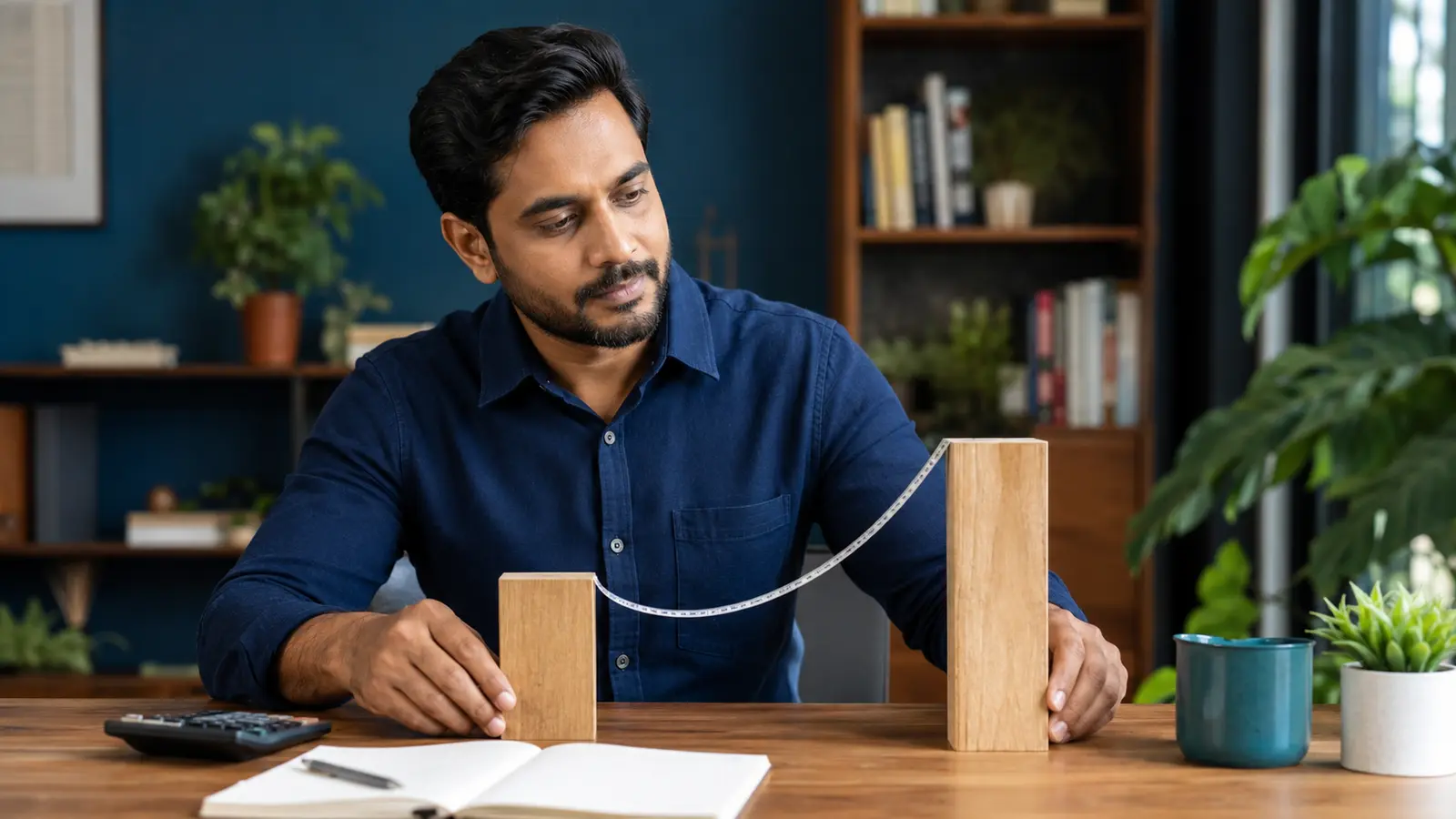 Indian investor comparing starting and ending values to understand annualized growth